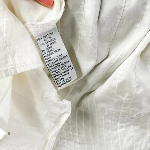 VINTAGE CALVIN KLEIN BLOUSE WITH TEXURE DETAILS - Picture 7 of 7